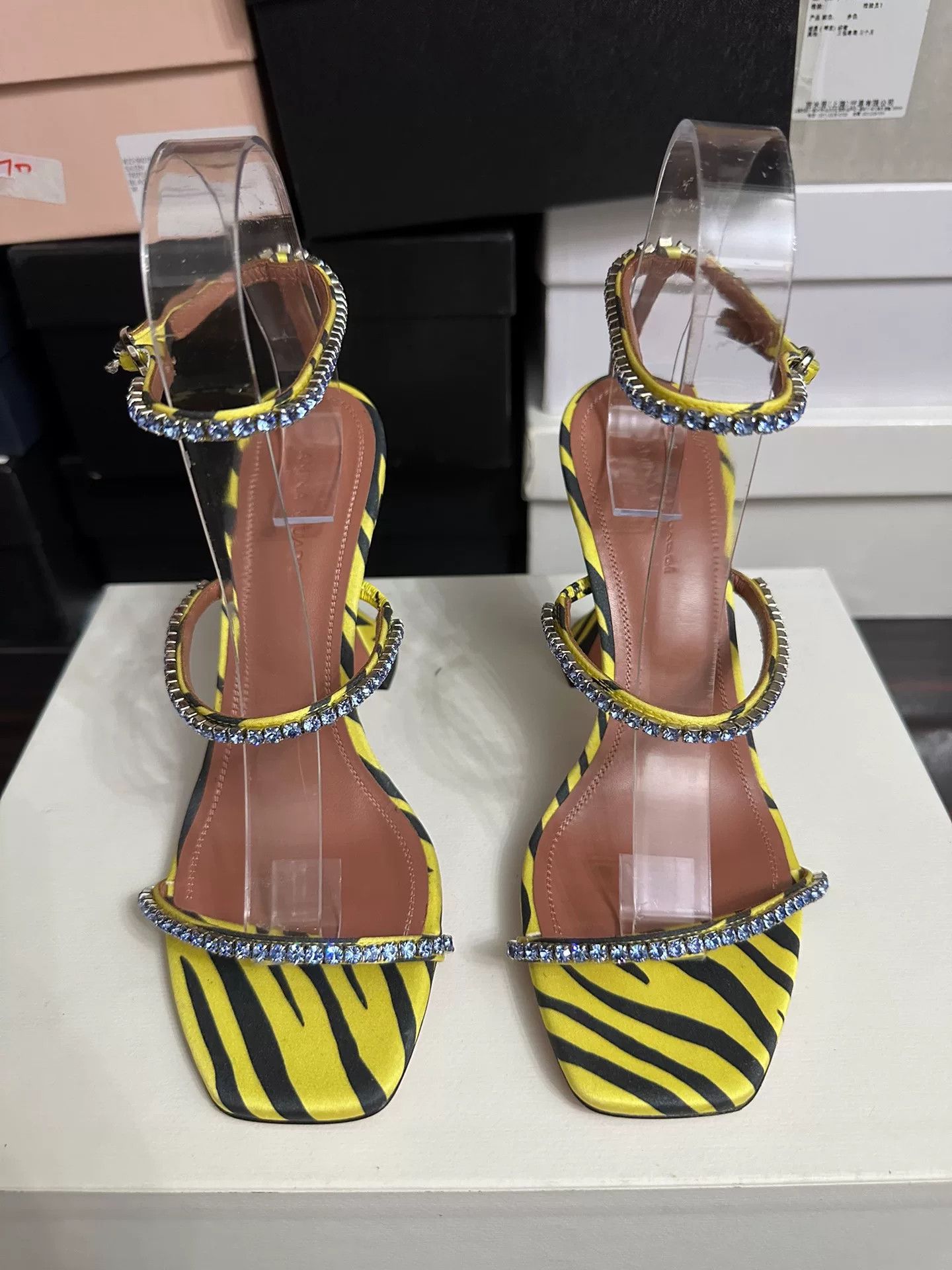 Amina Muaddi Amina Muaddi High-Heel Sandals Size 37 Size US 6 / IT 36 - 1 Thumbnail