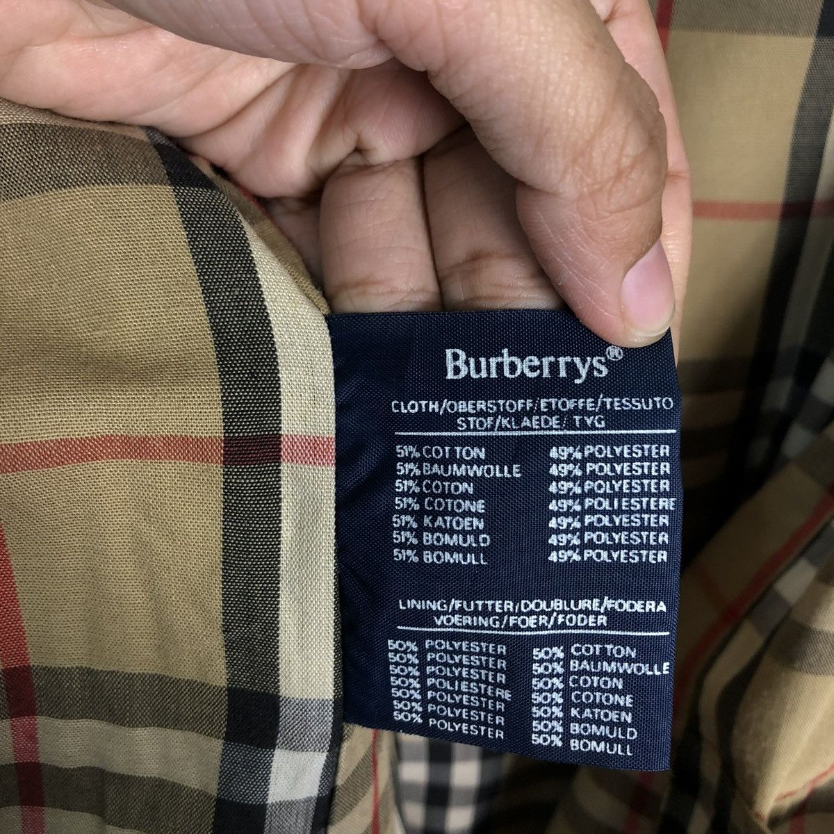 Burberry 🔥Vtg Long Jacket Burberrys Made in England Lane Crawford Ltd Size US M / EU 48-50 / 2 - 17 Thumbnail