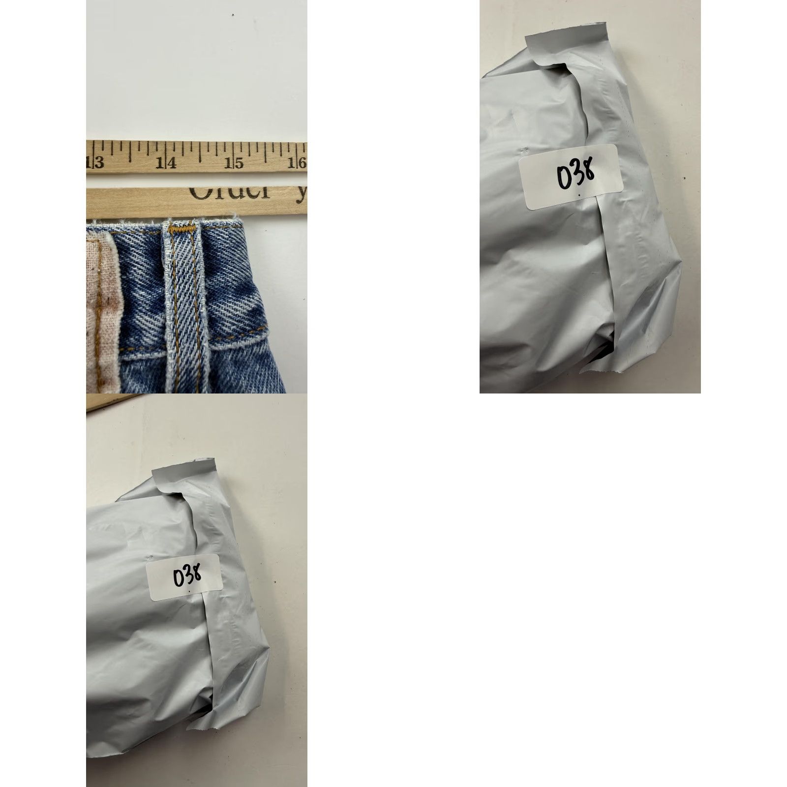Levi's Levi's Denim Shorts Mens 31 Blue Stonewash Bermuda 5 Pocket Zip Fly Frayed Hem Distressed Pockets Jeans Casual Mens Size US 31 - 9 Thumbnail