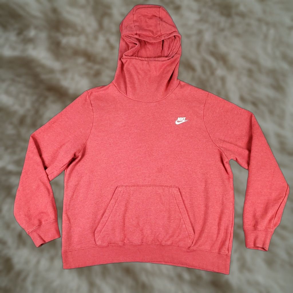 Nike Nike Hoodie Womens XL Red Pullover Sweatshirt Mock Neck Logo All Seasons Hooded Athletics Sports Ladies Shirt (No N/A) Size XL / US 12-14 / IT 48-50 - 1 Thumbnail