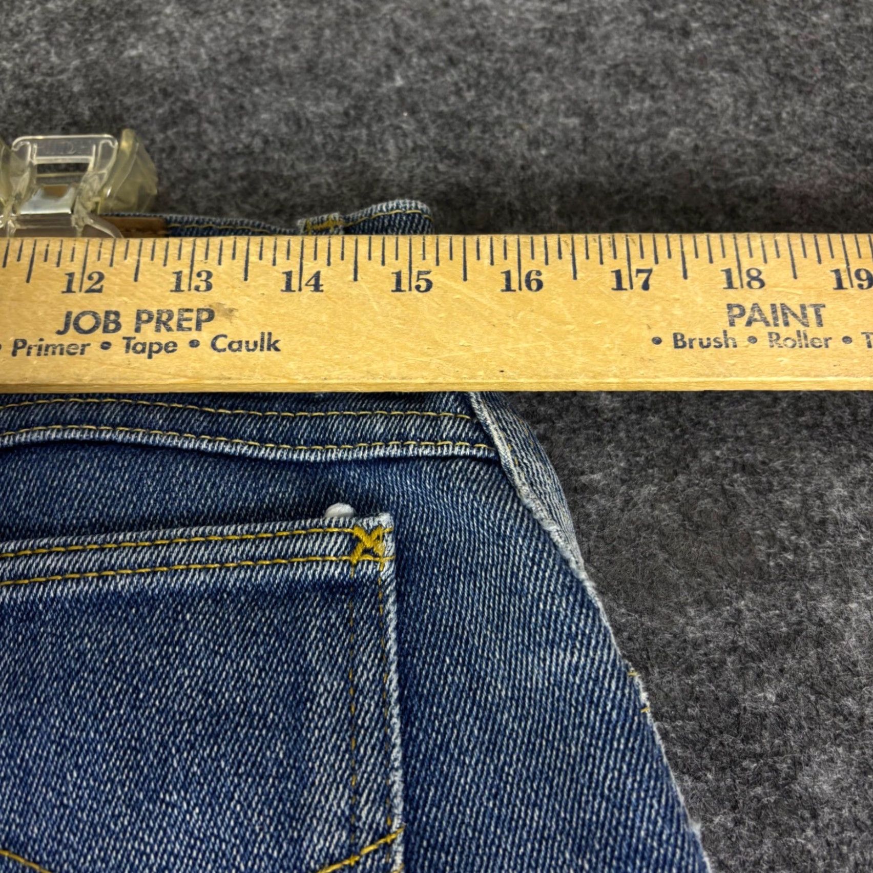 Lee VINTAGE Lee Jeans 5-Pocket High Rise 16P Blue Denim Made in USA Women Size 38" / US 16 / IT 52 - 5 Thumbnail