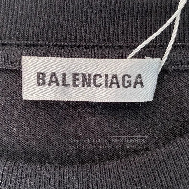 Balenciaga Balenciaga Black Letter T-Shirt Size US L / EU 52-54 / 3 - 7 Thumbnail