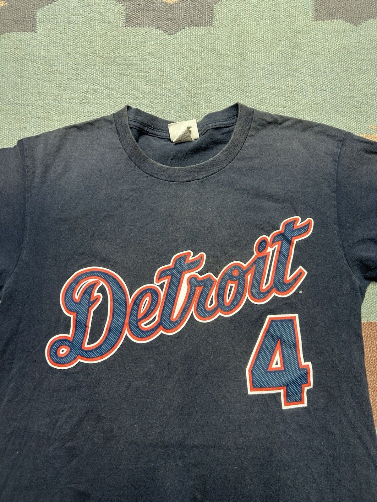 Vintage Vtg t shirt Detroit tigers Bobby Higginson #4 MLB faded med Size US M / EU 48-50 / 2 - 4 Thumbnail