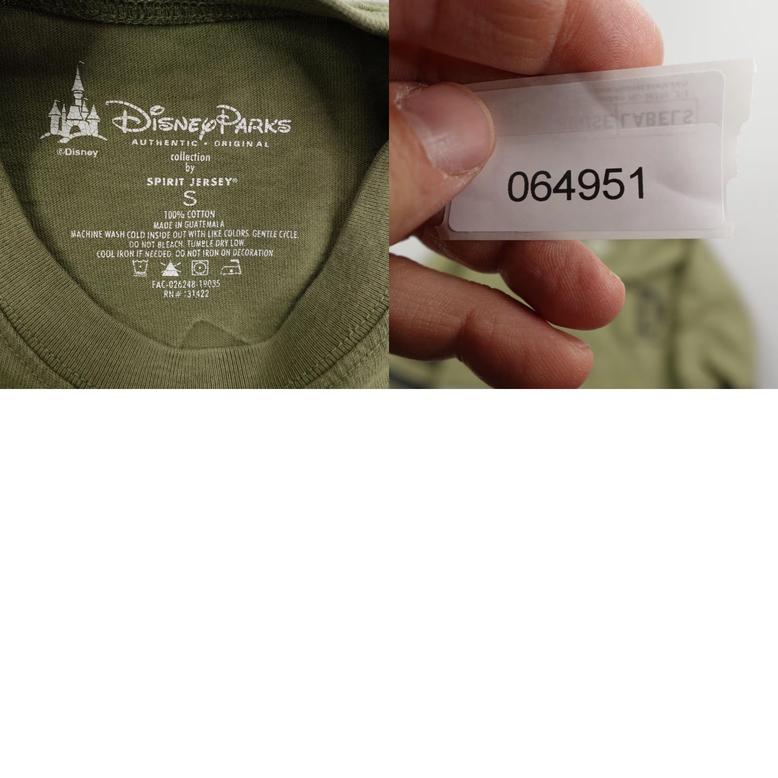Disney VINTAGE Disney Shirt Mens Small Green Black Spirit Jersey Disneyland Resort Pullover Tee Size US S / EU 44-46 / 1 - 8 Thumbnail
