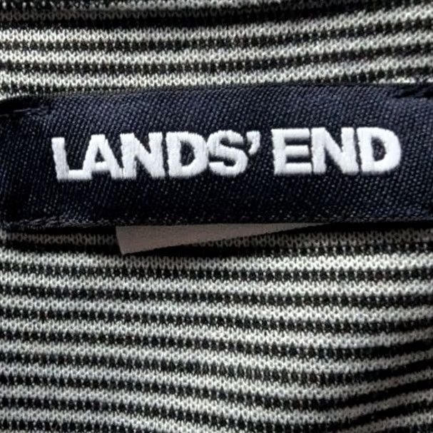 Lands' End Lands End Black White Striped Sleeveless Tank Dress Knee Length Casual Women M Size M / US 6-8 / IT 42-44 - 5 Thumbnail