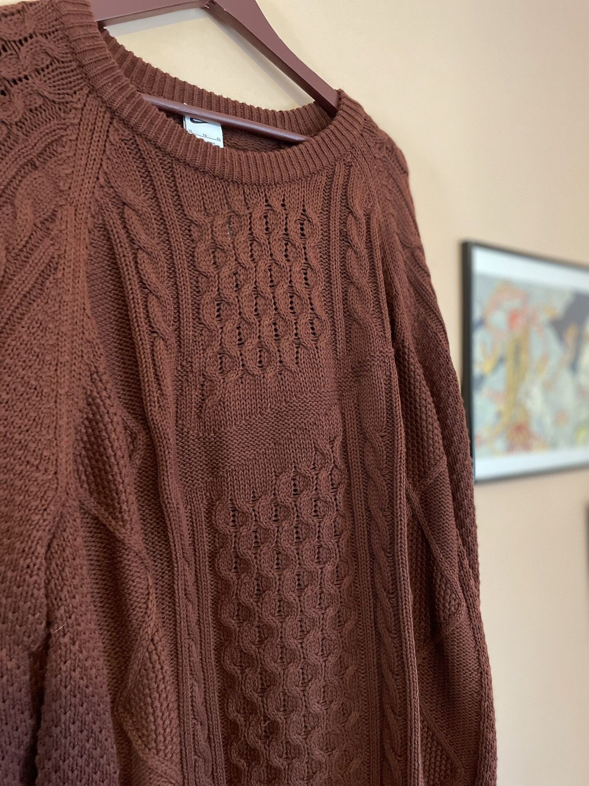 Nike Nike Life Cable Knit Swoosh Sweater Size US XL / EU 56 / 4 - 1 Thumbnail