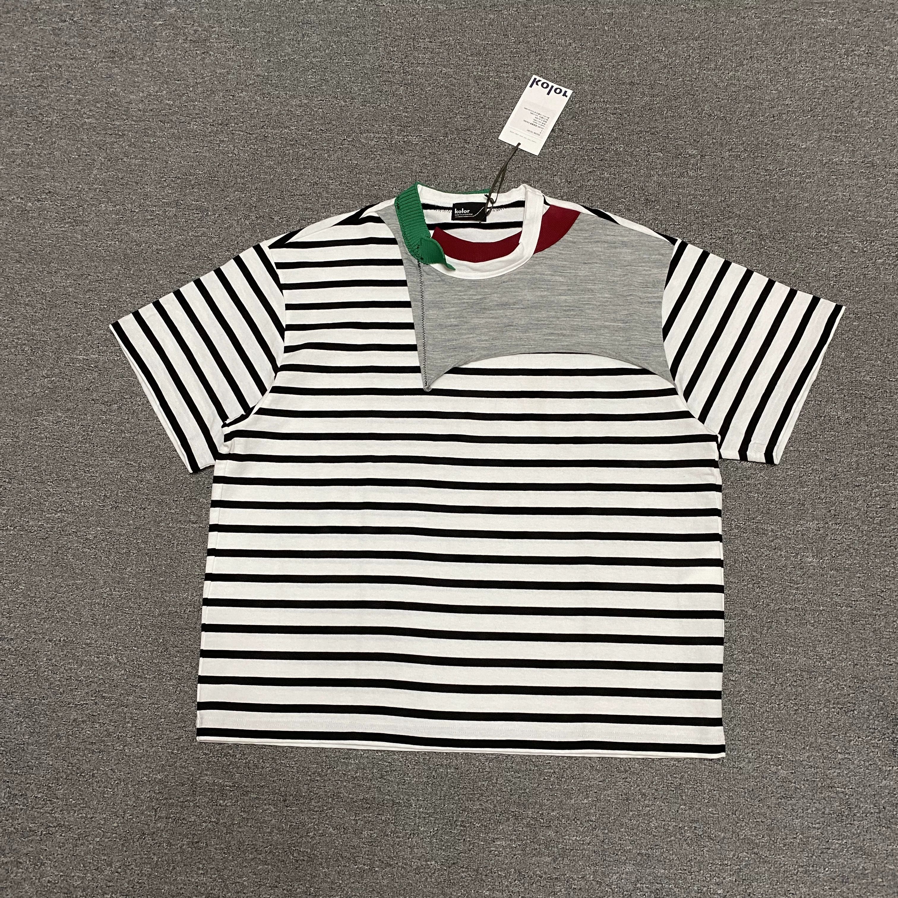 Kolor KOLOR BEACON 22SS Striped Short-Sleeve Size US M / EU 48-50 / 2 - 1 Thumbnail