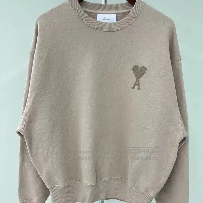 AMI AMI Beige Men's Sweatshirt . Size US L / EU 52-54 / 3 - 2 Thumbnail