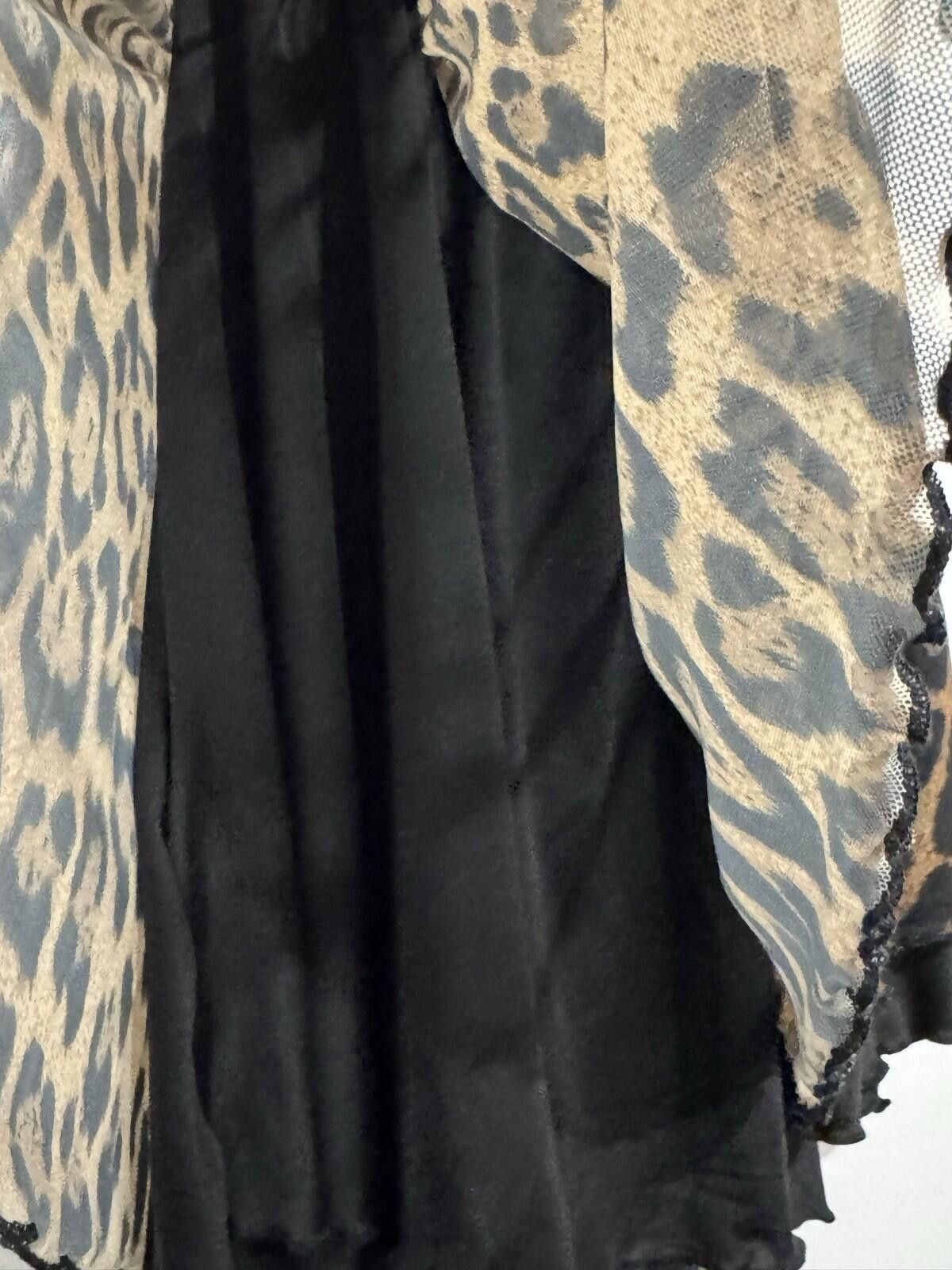 The Unbranded Brand women Leopard Lace Patchwork A-Line Hem Mini Dress Size 1XL Size XL / US 12-14 / IT 48-50 - 10 Thumbnail