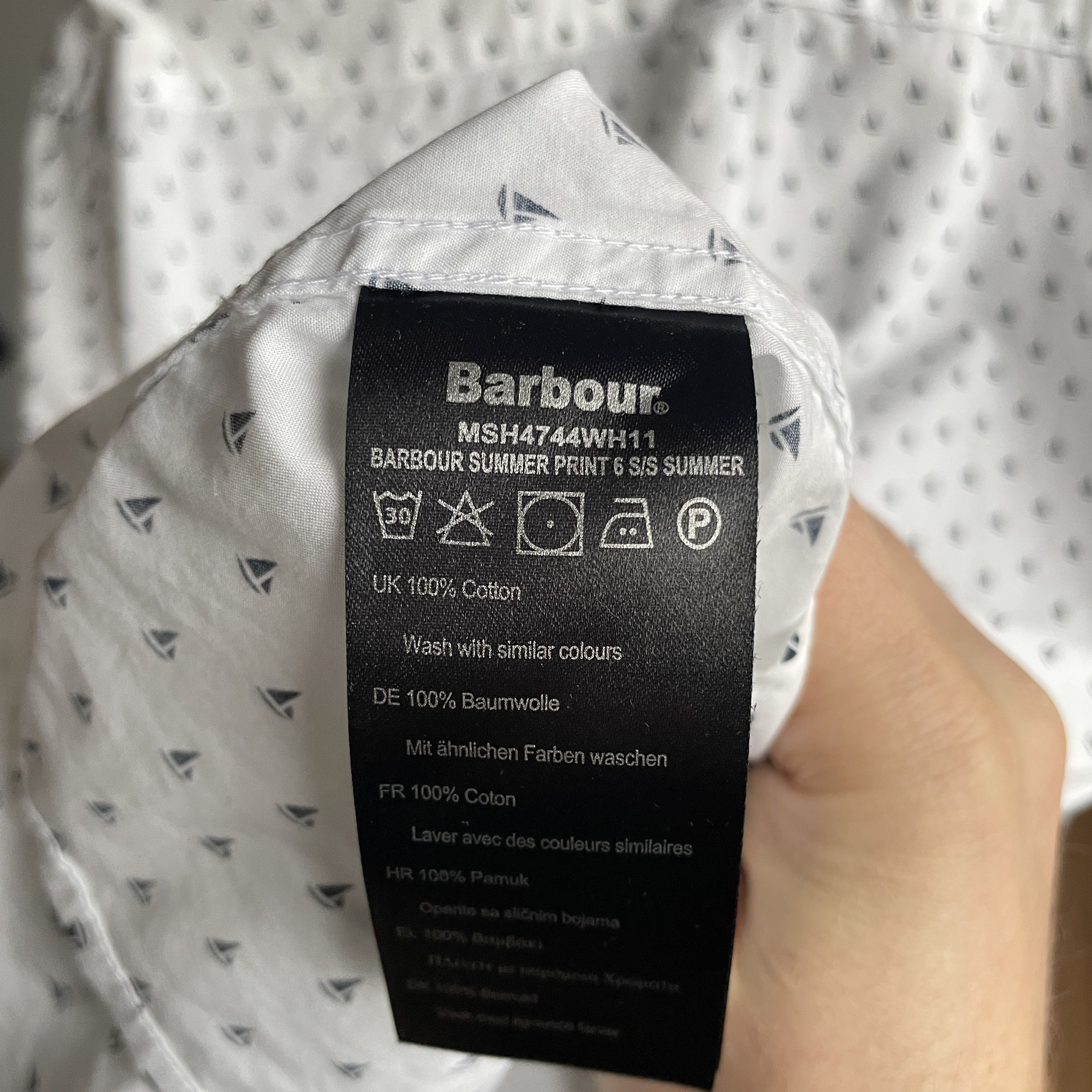 Barbour Barbour Summer Print Short Sleeve Shirt Size M Size US M / EU 48-50 / 2 - 7 Thumbnail