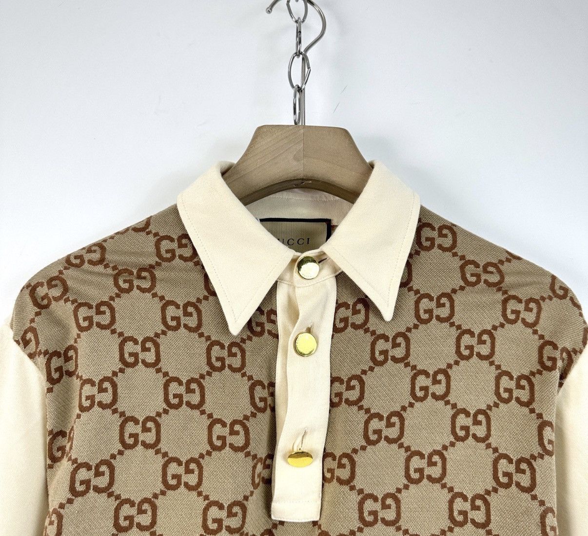 Gucci Gucci Buckle Short Sleeve Polo Shirt K12 Size US XS / EU 42 / 0 - 3 Thumbnail
