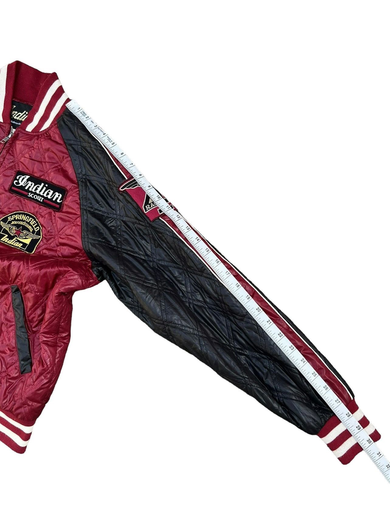 Vintage Indian Motocycles Quilting Polyester Bomber Jacket Size US L / EU 52-54 / 3 - 4 Thumbnail