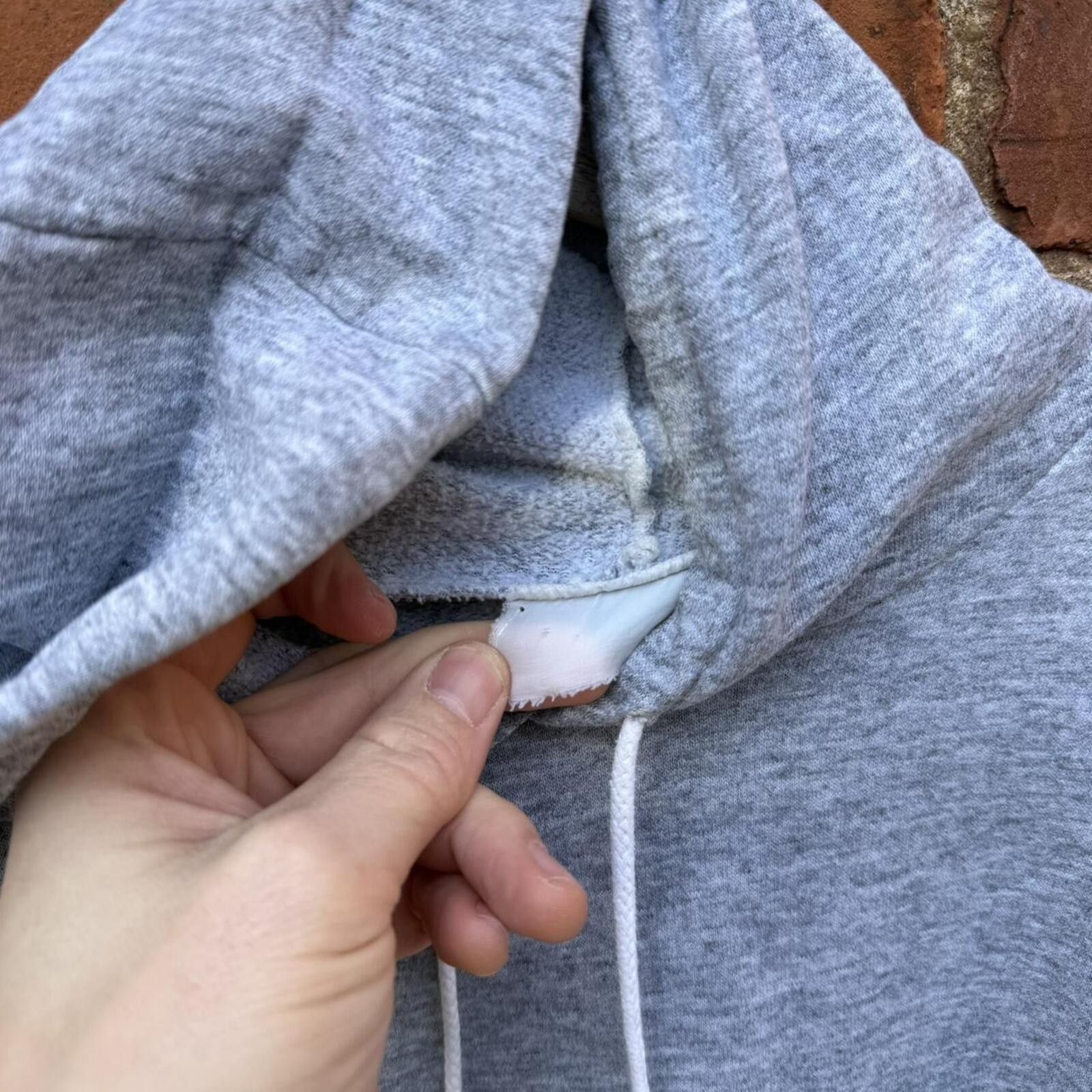 Other vintage light grey blank light hoodie 80s/90s boxy large Size US L / EU 52-54 / 3 - 6 Thumbnail