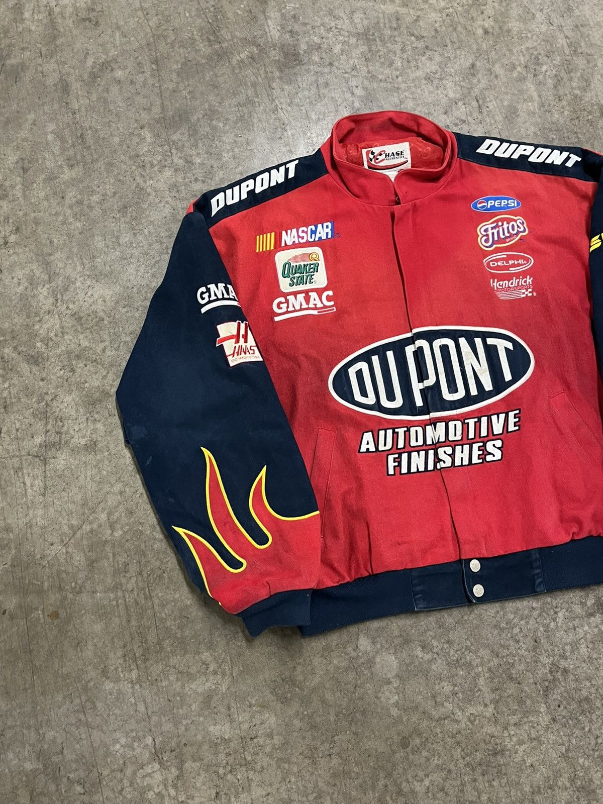 NASCAR × Vintage NASCAR vintage flame jacket streetwear hype rare Size US XL / EU 56 / 4 - 3 Thumbnail