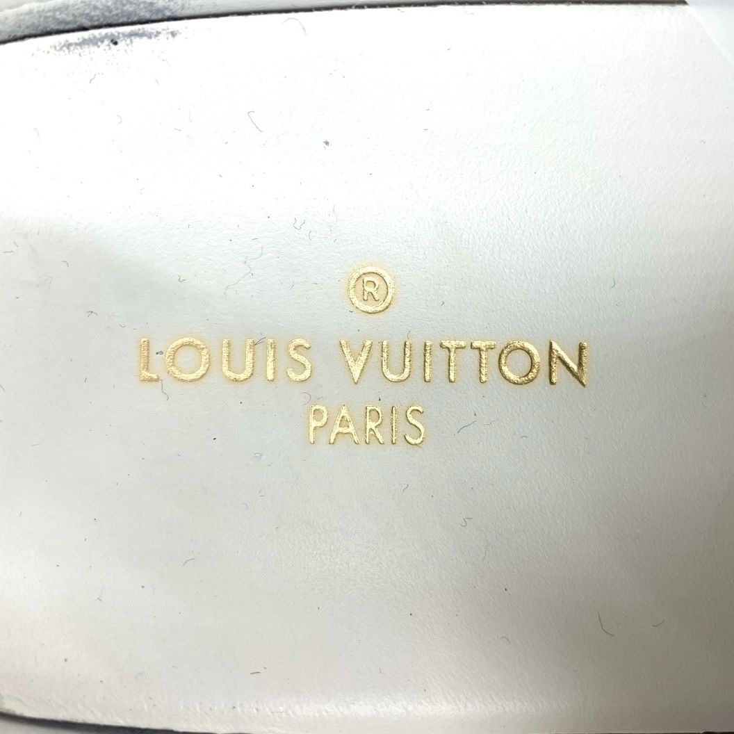 Louis Vuitton Louis Vuitton Blue & White Low Top Lace-Up Sneakers Size 38 Size US 8 / IT 38 - 2 Thumbnail