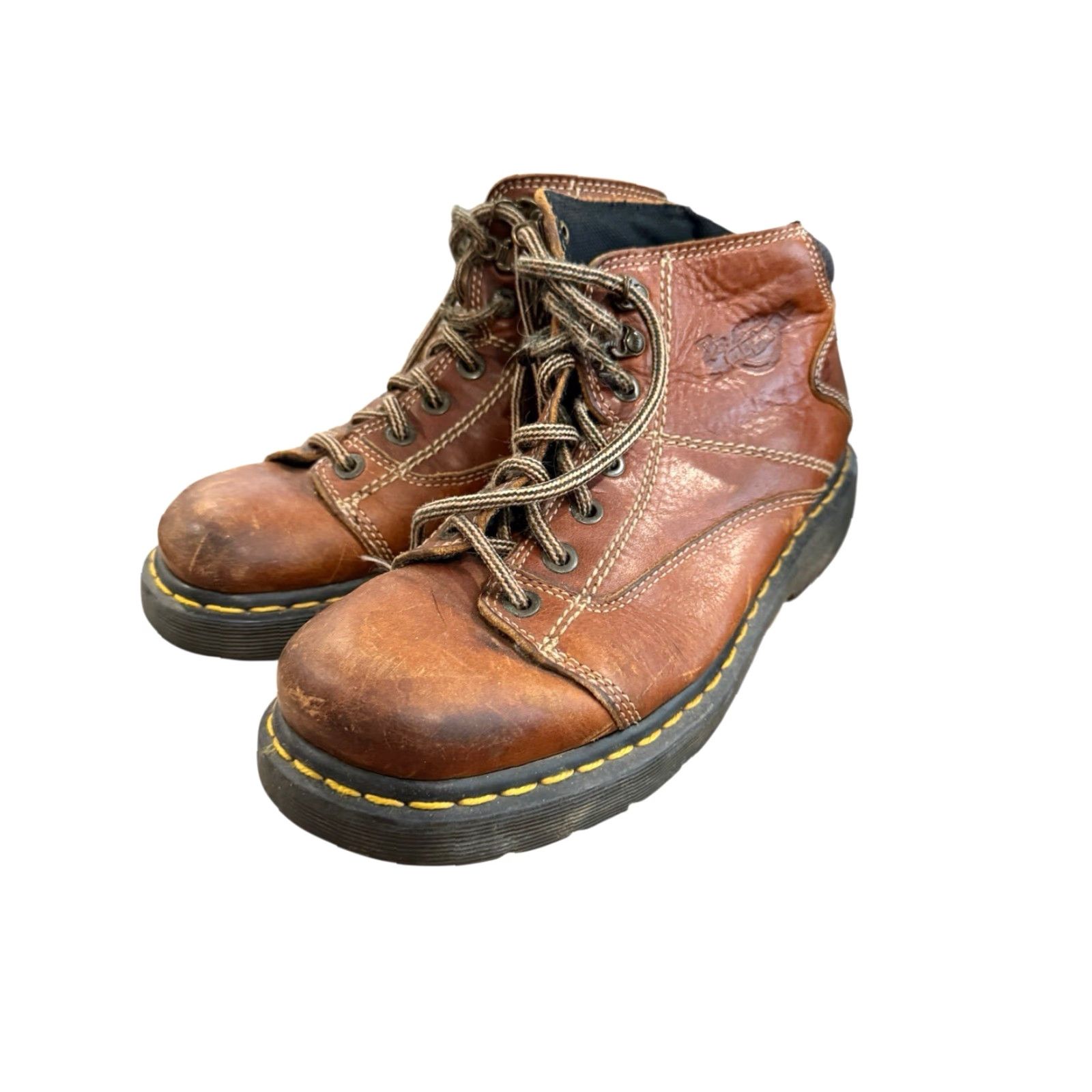 Dr. Martens Dr. Martens Boots Lace Up Mens Size 9 Leather Brown Heavy Duty 8A07 Punk Casual Boots Mens Brown Leather 8A07 Dr. Martens Air Wair 8A07 Size US 9 / EU 42 - 2 Thumbnail