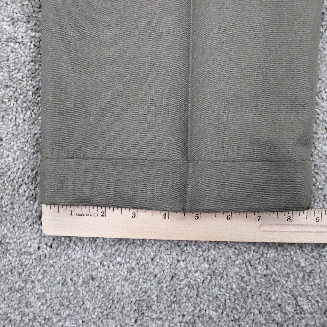 Haggar Haggar Dress Pants Mens 32x30 Beige Pleated Cuffed Polyester Blend NWT Regular Rise Straight Fit Front Zipper Button Pocket Size US 32 / EU 48 - 5 Thumbnail