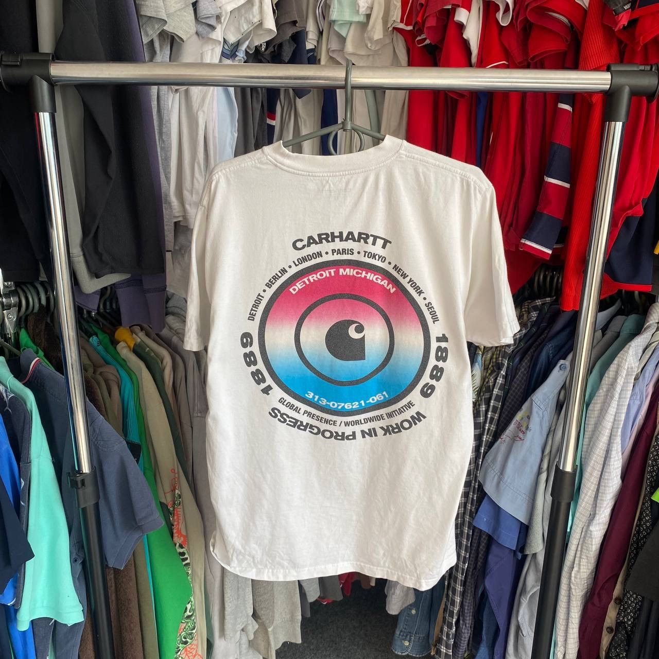 Carhartt × Vintage Vintage Carhartt Wip Big Graphic logo y2k opium tee Size US M / EU 48-50 / 2 - 1 Thumbnail