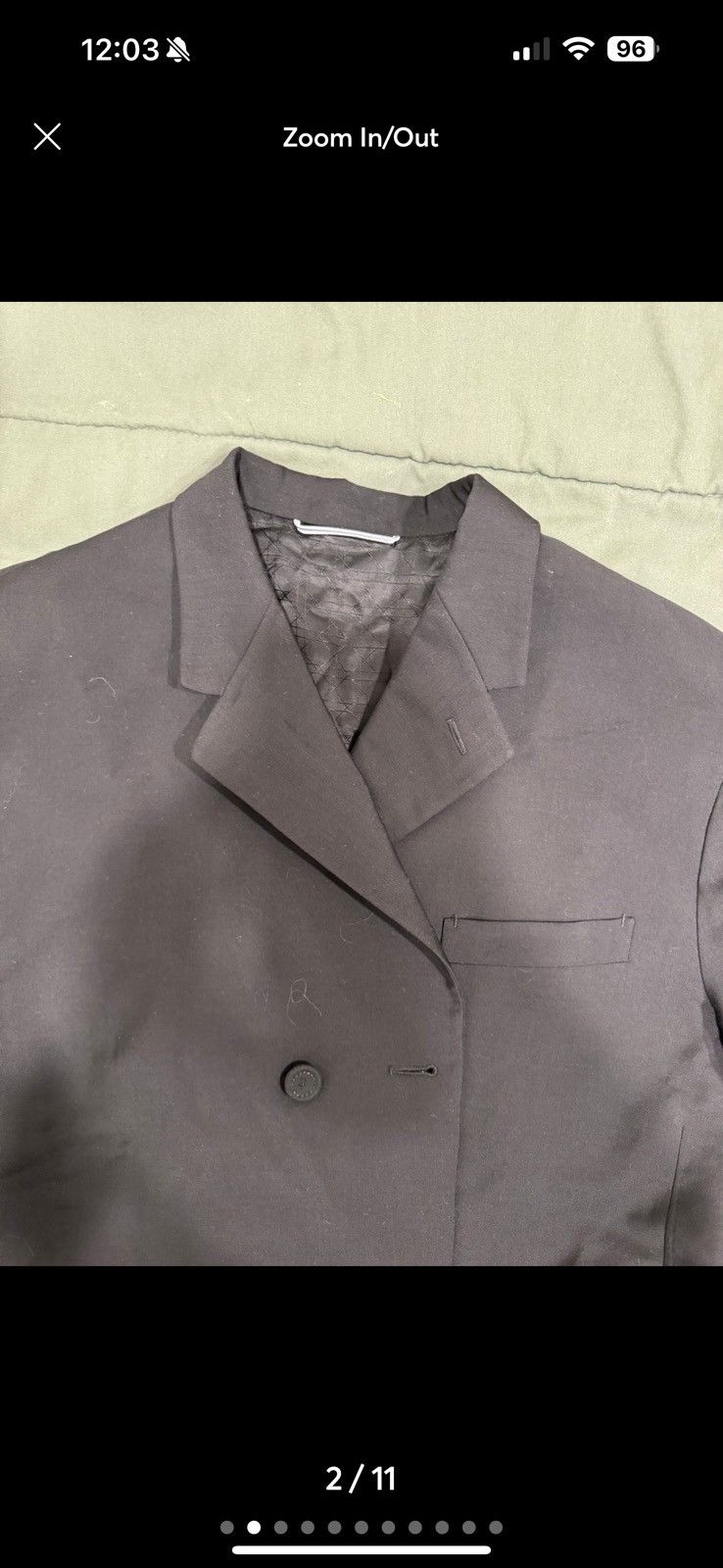 Dior Dior Workwear men jacket wool blazer Size 40R - 2 Thumbnail