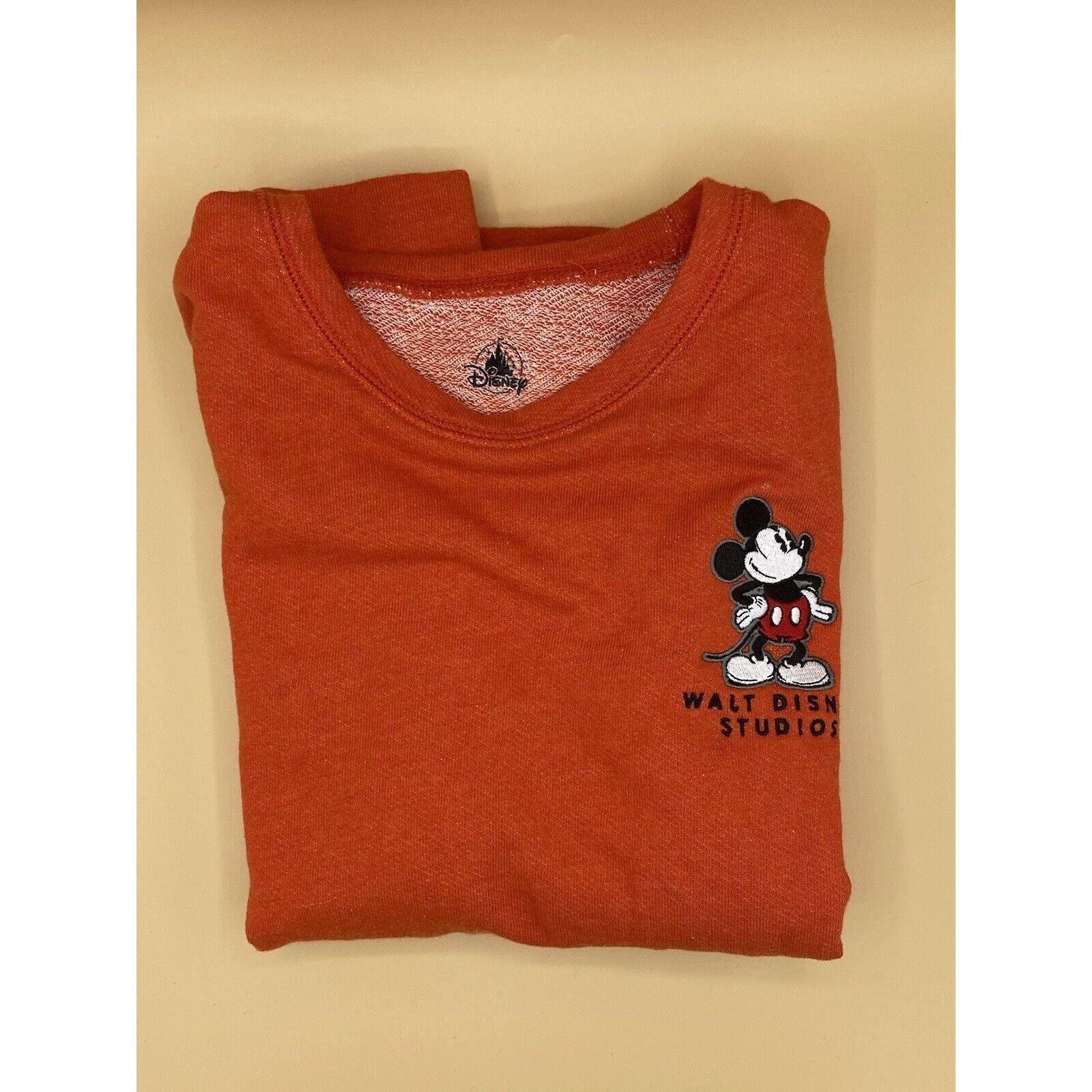 Disney Walt Disney Studios Sweatshirt Kids L Orange Mickey Mouse Size L / US 10 / IT 46 - 2 Thumbnail
