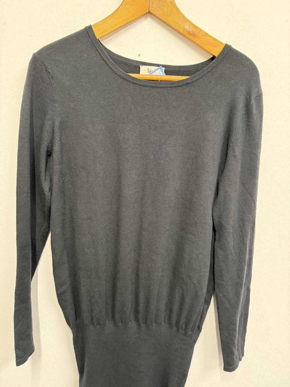 Errolson Hugh Hush Black Long Sleeve Knit Dress Size S / US 4 / IT 40 - 3 Thumbnail