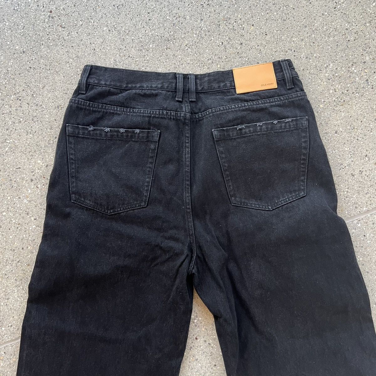Cole Henry Washed Denim Jeans Black STANDARD Size US 36 / EU 52 - 5 Thumbnail