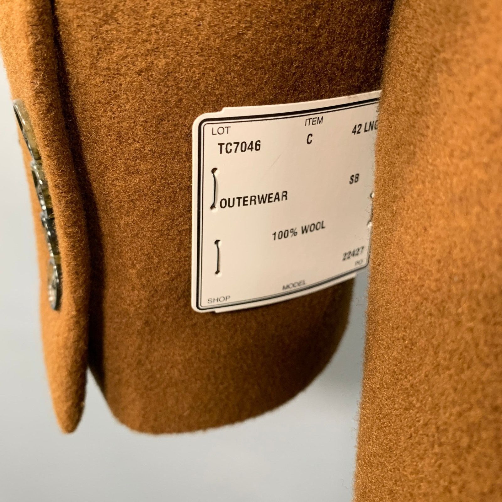 Jos. A. Bank JoS. A. BANK Size 42 Brown Wool Single Breasted Coat Size US L / EU 52-54 / 3 - 4 Thumbnail