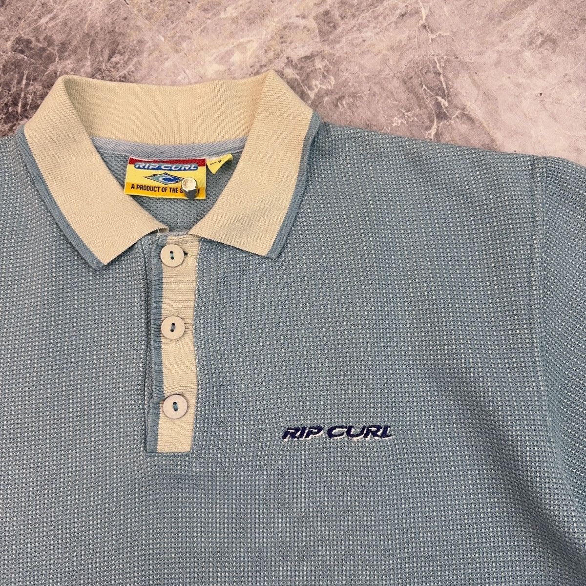 Ripcurl × Vintage Vintage Rip Curl T shirt Blue Beach Shirt Surfing Streetwear Size US S / EU 44-46 / 1 - 3 Thumbnail