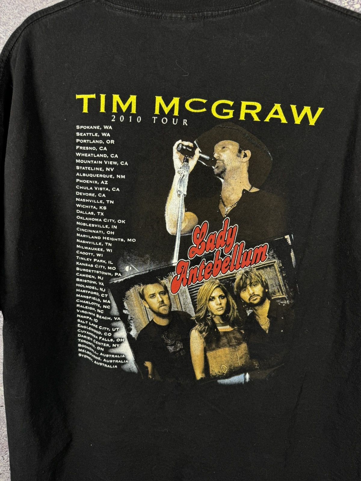Vintage × WWE Tim McGraw Tour T Shirt Adult Black Faded Lady Antebellum Size US XL / EU 56 / 4 - 11 Thumbnail
