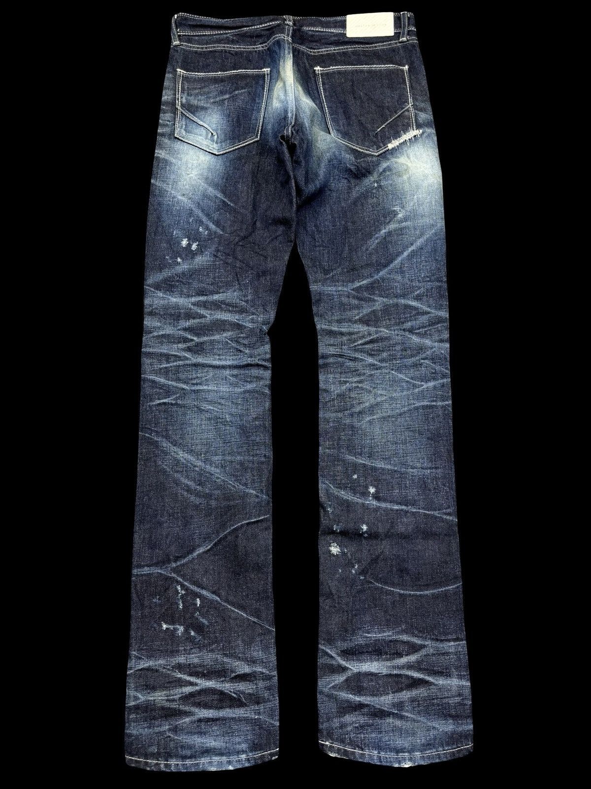 GOSTAR DE FUGA 💥Very Rare💥Archival Fuga Heavy Art Distressed Denim K7 Size US 30 / EU 46 - 2 Thumbnail