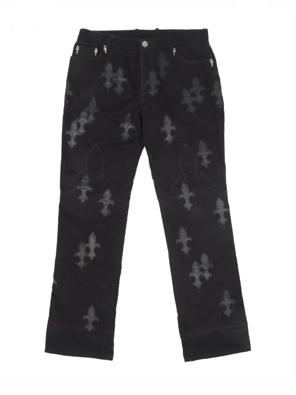 Chrome Hearts Chrome Hearts Flare Knee Denim Jeans | Grailed