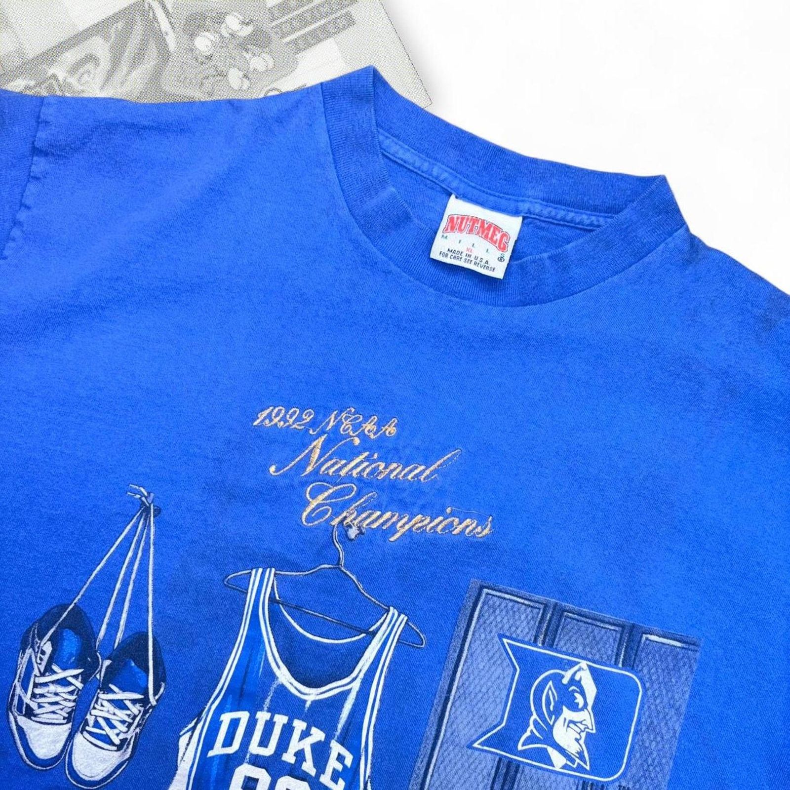 & Other Stories Blue 90’s Duke University 1992 NCAA National Champions Tee Size US L / EU 52-54 / 3 - 5 Thumbnail