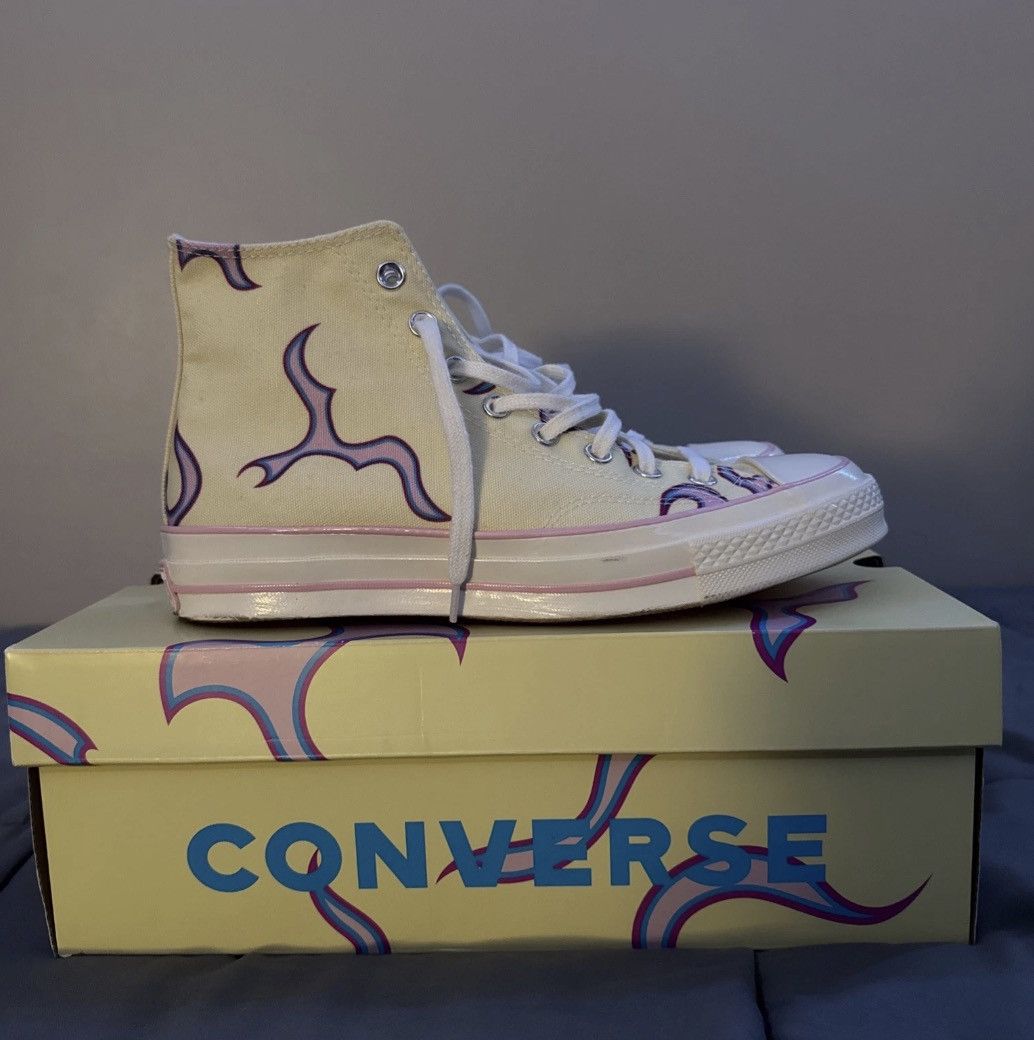 Converse × Golf le Fleur Converse Chuck 70 Golf Le Fleur Yellow Flame Size 8.5 Mens Size US 8.5 / EU 41-42 - 1 Thumbnail
