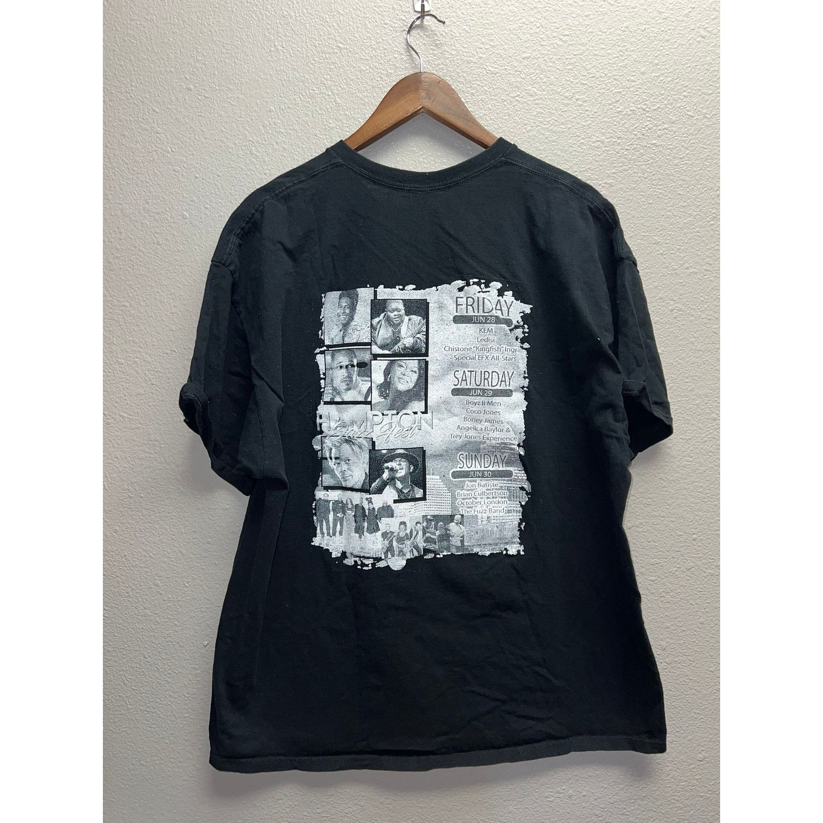 Gildan 2024 Hampton Jazz Fest Shirt Festival Tee Boys II Men 2XL Size US XXL / EU 58 / 5 - 5 Thumbnail