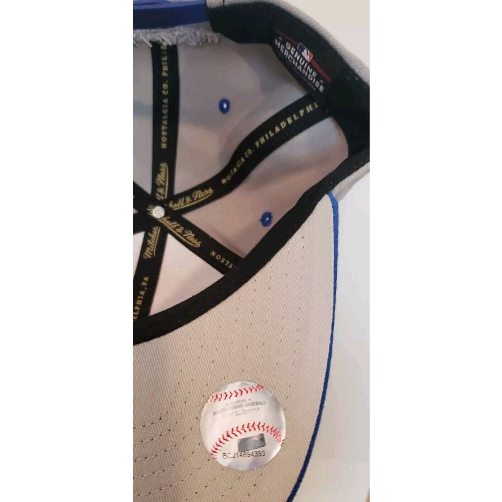 Mitchell & Ness New York Yankees Hat Baseball Snapback Gray Mitchell Ness Size ONE SIZE - 7 Thumbnail
