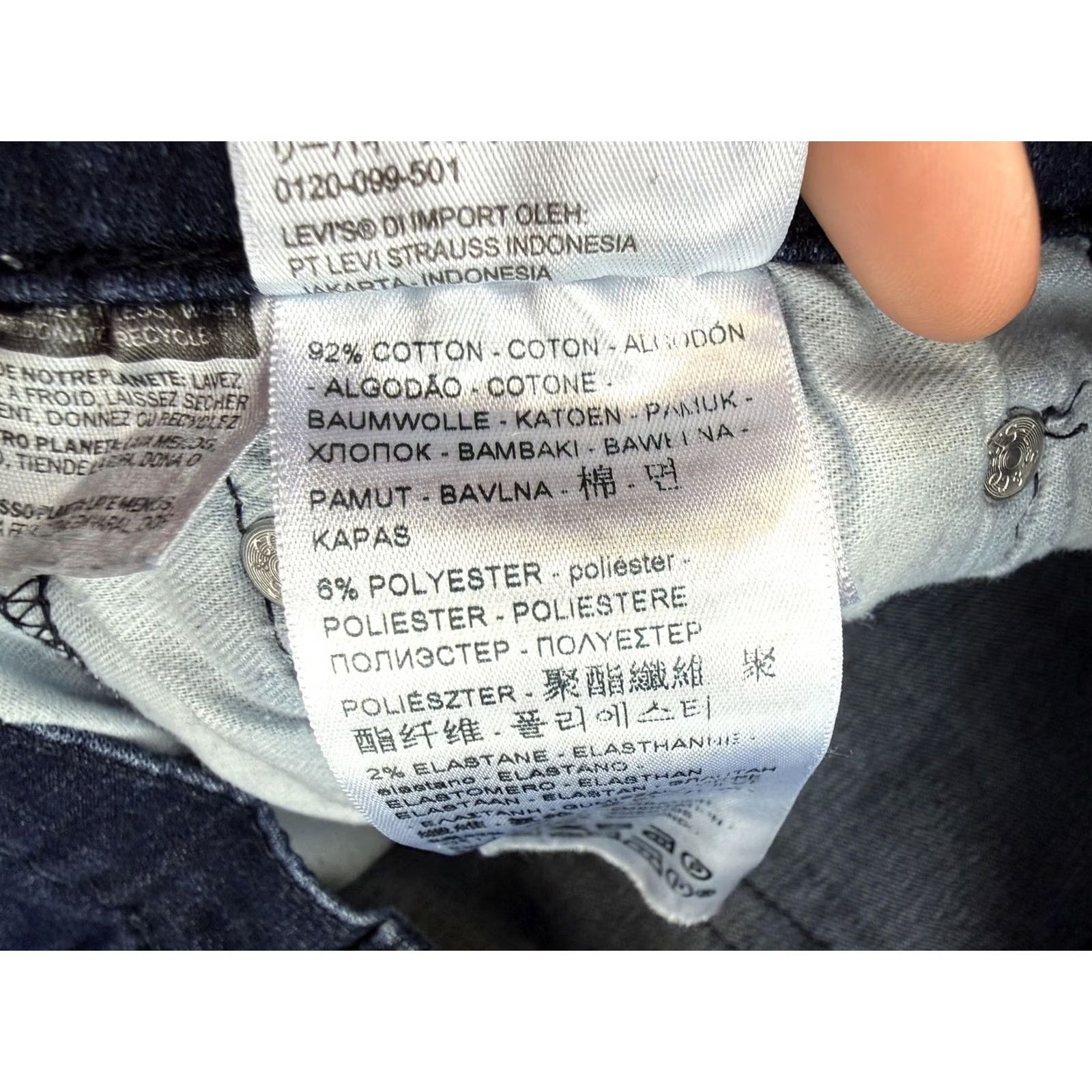 Levi's Levi's 514 Jeans Mens 30x30 Blue Medium Wash Straight Leg Stretch Denim Pants Size US 30 / EU 46 - 5 Thumbnail