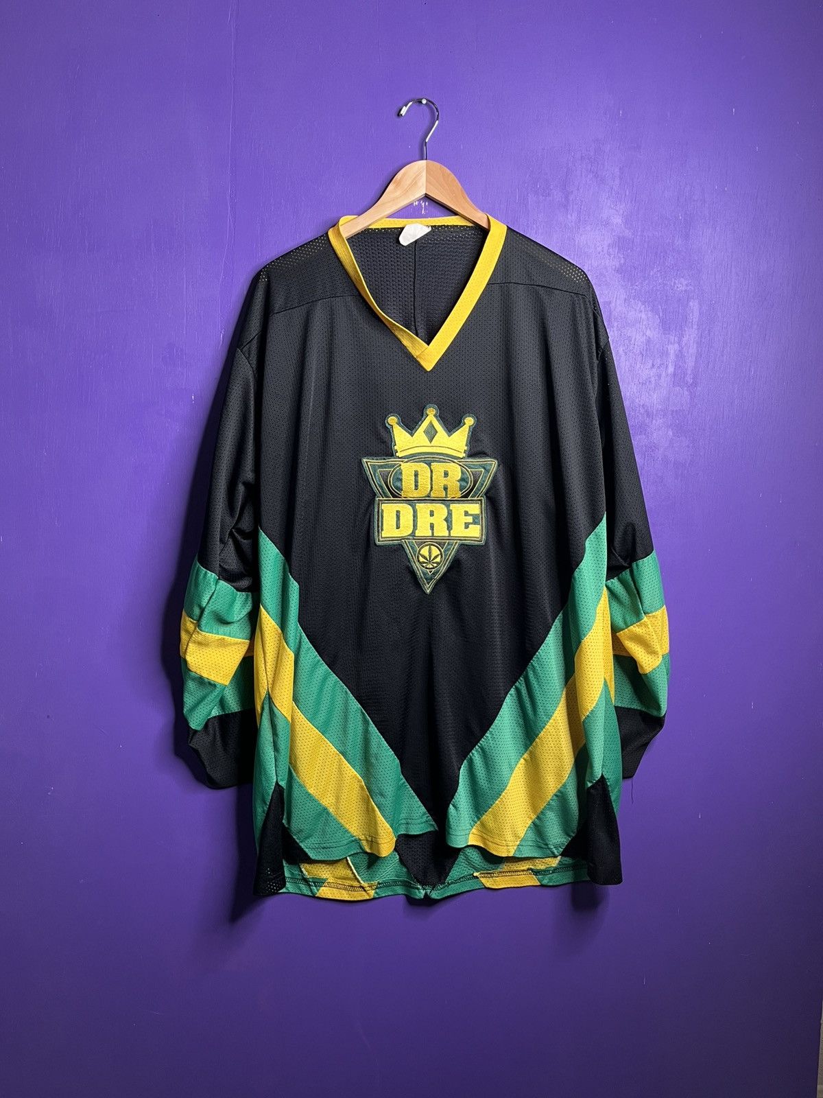 Rap Tees × Vintage Vintage 90s Dr Dre rap promo hockey jersey Size US XXL / EU 58 / 5 - 1 Thumbnail
