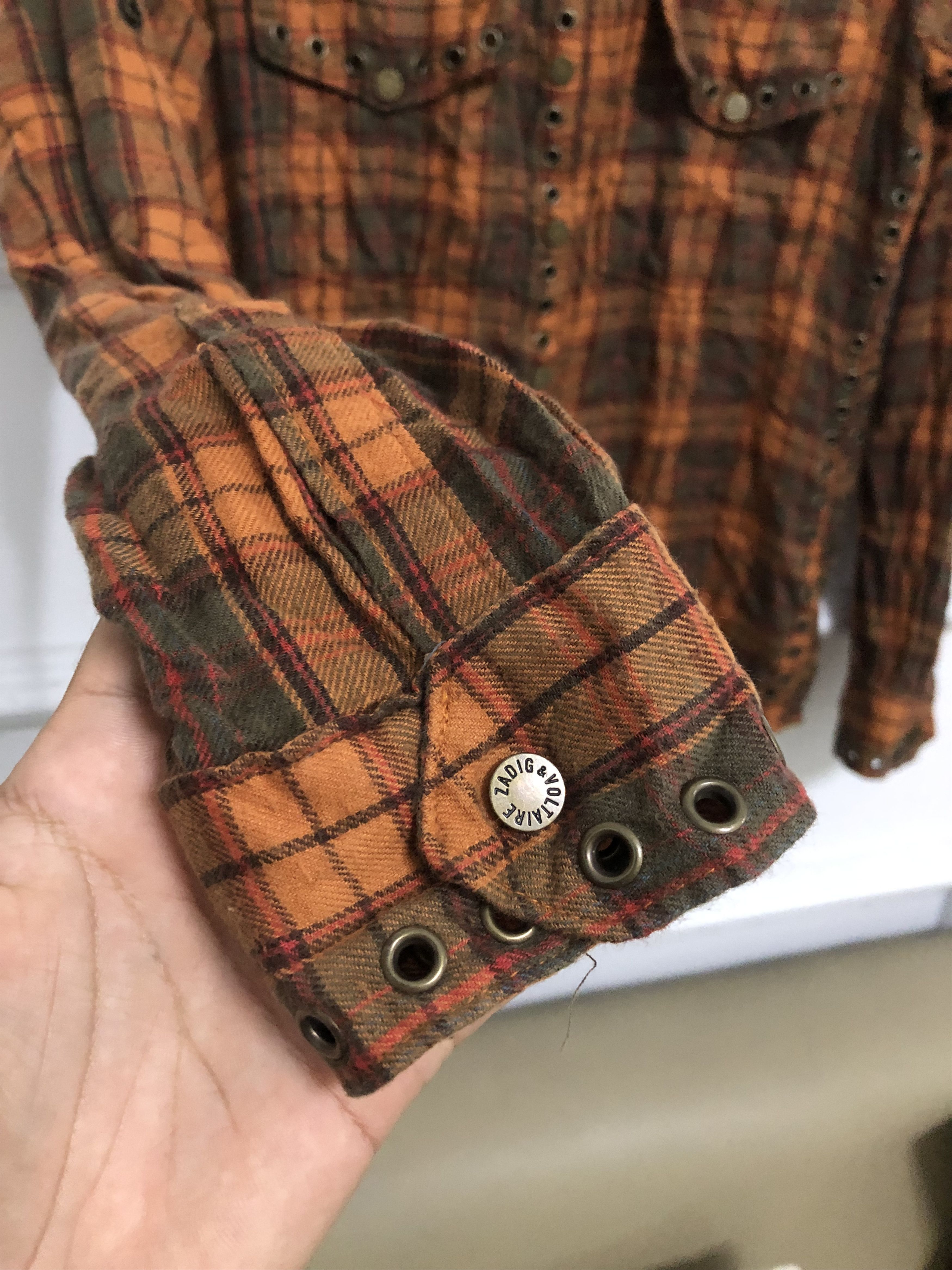 Zadig & Voltaire Zadig & Voltaire punk studed button ups shirts Size US S / EU 44-46 / 1 - 6 Thumbnail