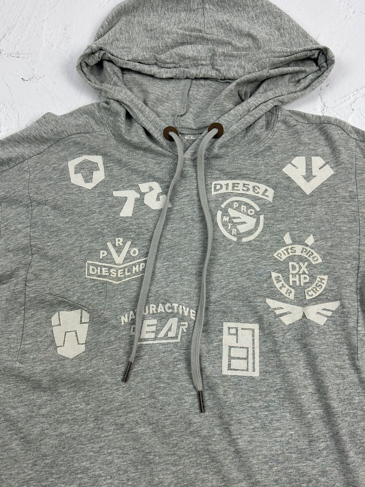 Diesel Diesel Vintage Grey Logo Light Hoodie Size US M / EU 48-50 / 2 - 6 Thumbnail