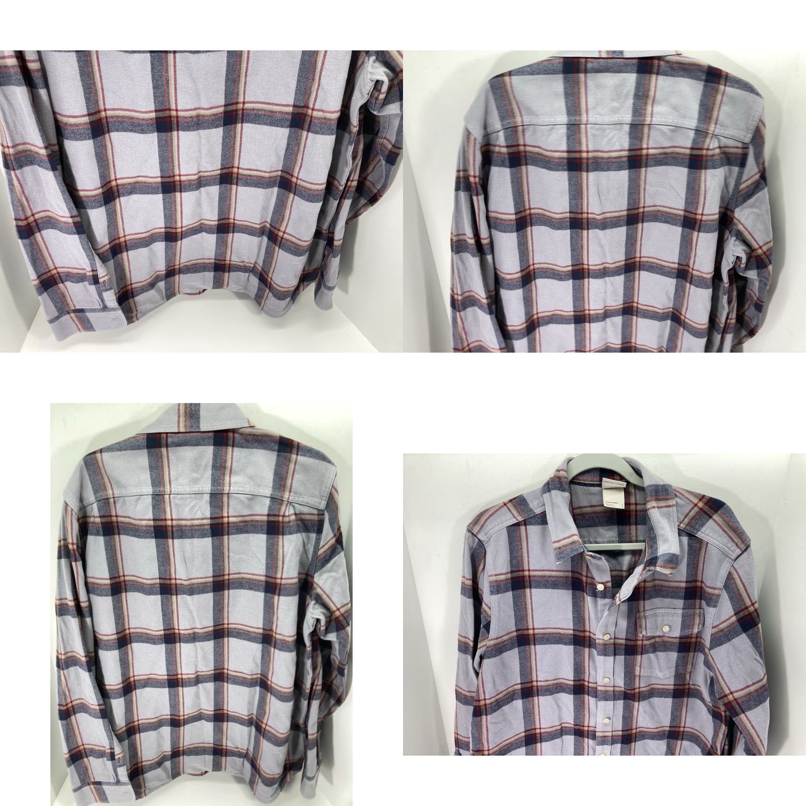 The North Face The North Face Shirt Men Large Gray Plaid Flannel Button Long Sleeve Heavy Size US L / EU 52-54 / 3 - 8 Thumbnail
