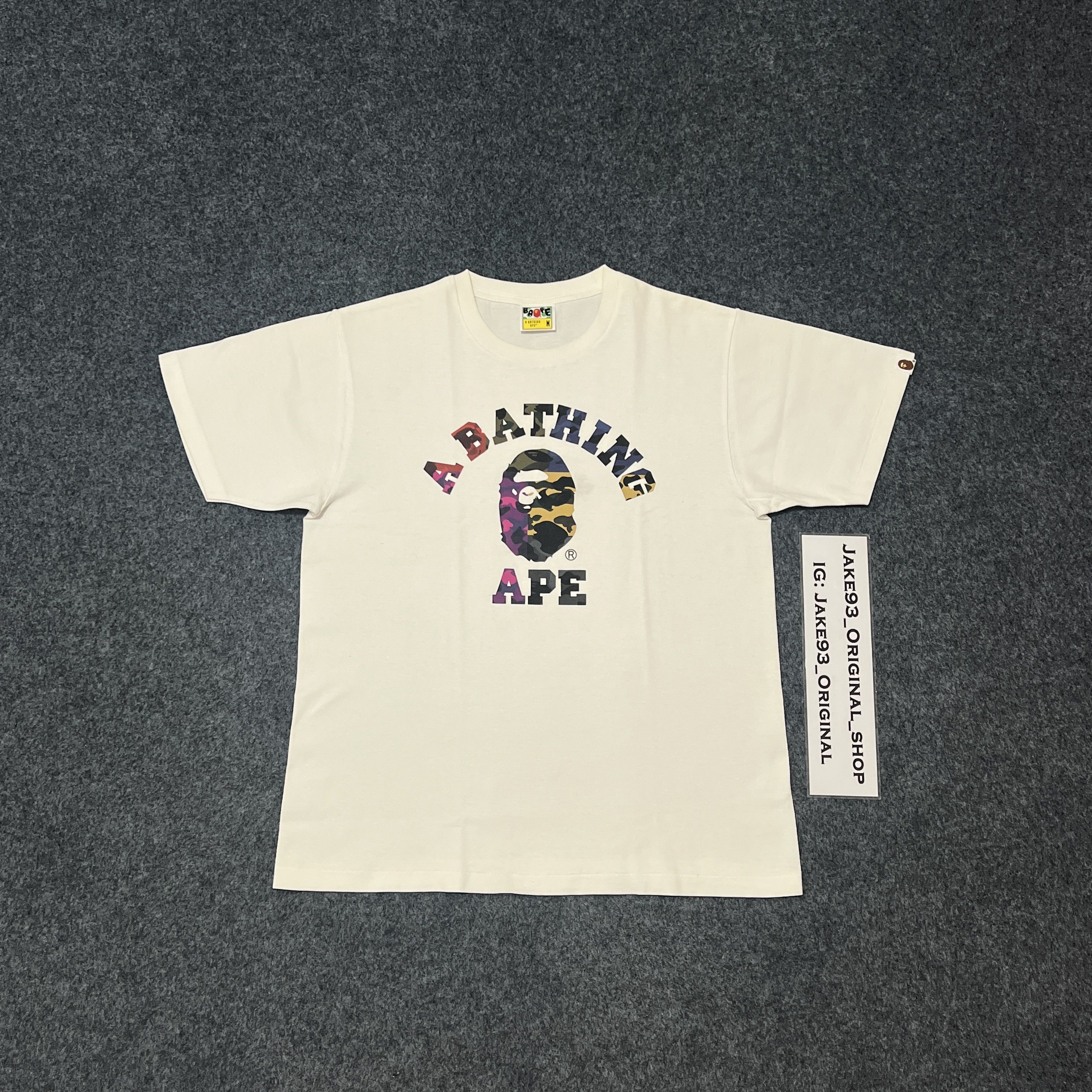Bape Bape camo college tee Size US M / EU 48-50 / 2 - 1 Thumbnail