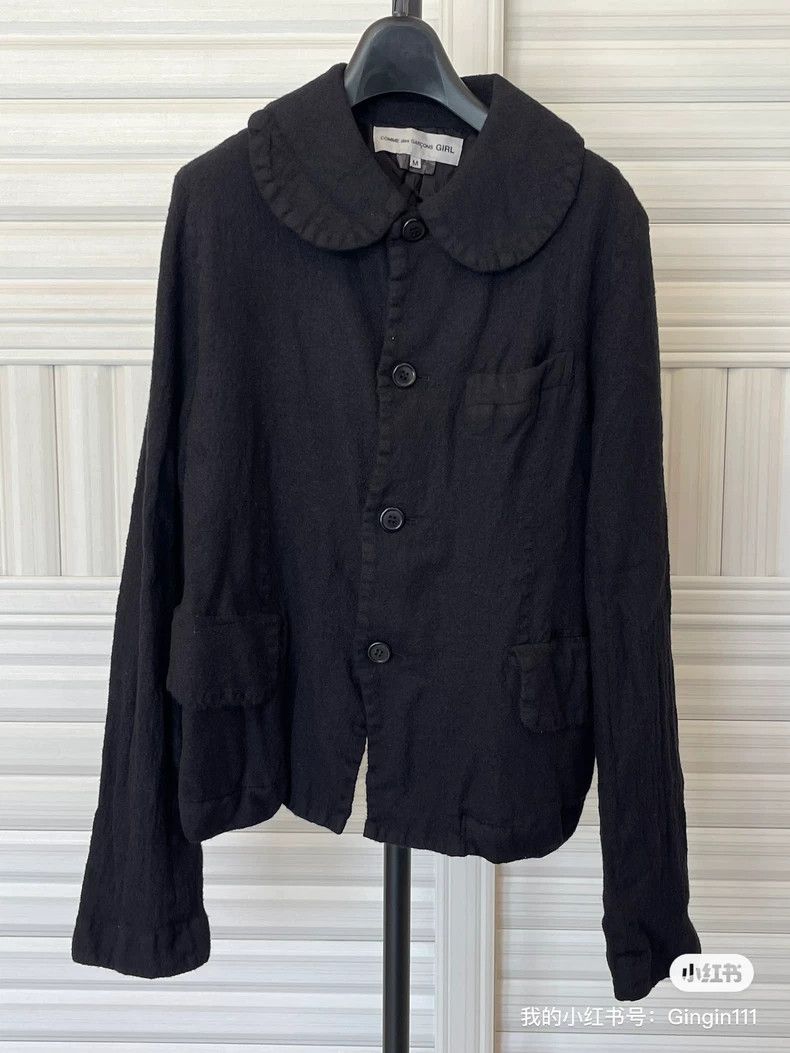 Comme des Garcons Comme Des Garcons Black Round Neck Felted Suit Size M / US 6-8 / IT 42-44 - 2 Thumbnail