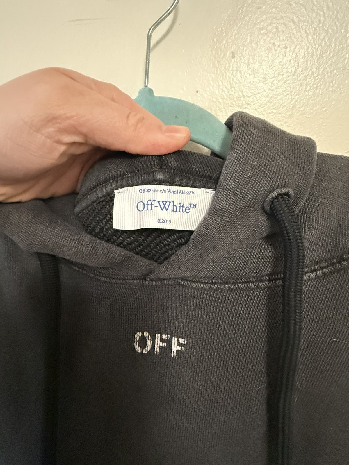Off-White Off-White Black Blurred Mary Skate Hoodie Size US M / EU 48-50 / 2 - 4 Thumbnail