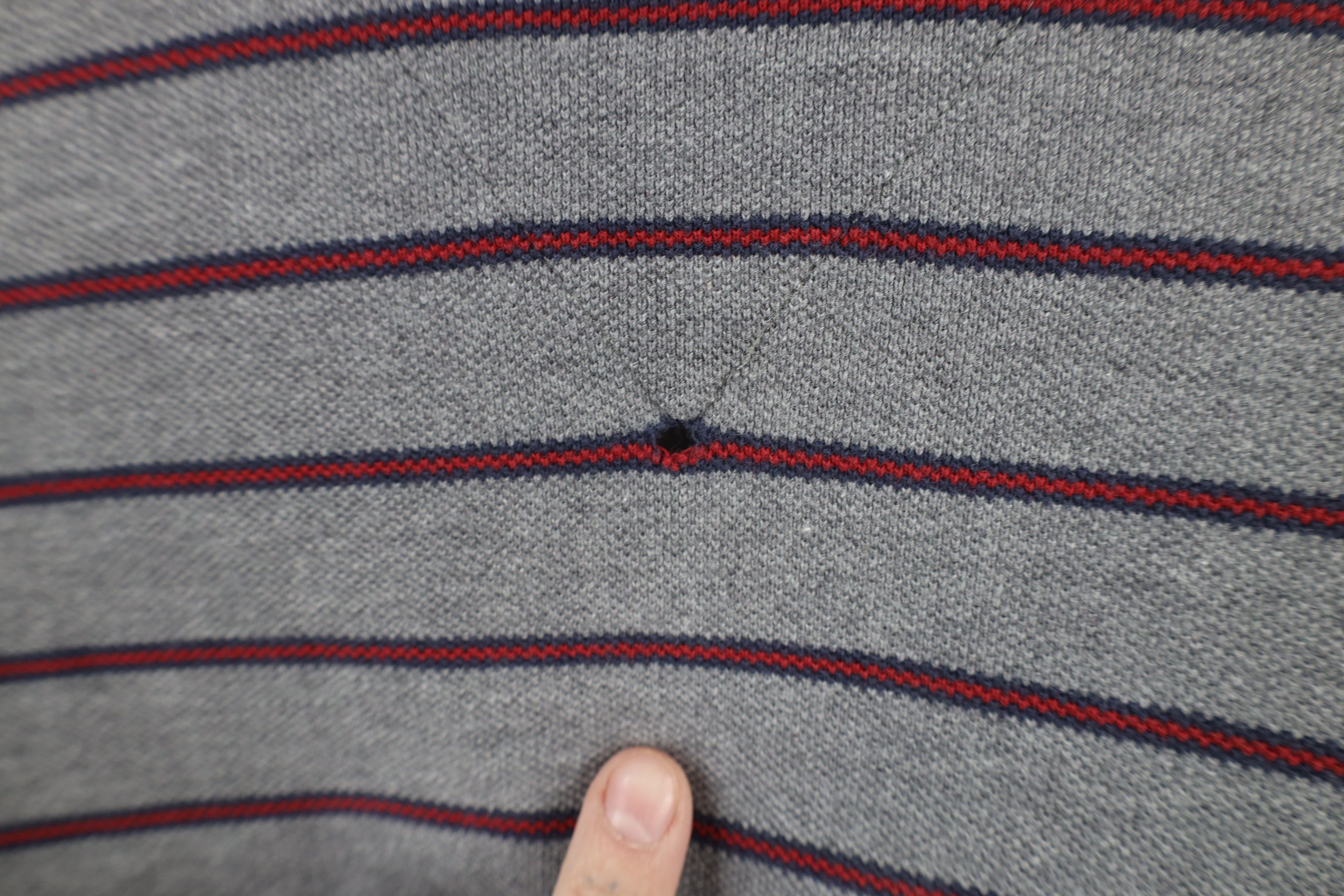 Tommy Hilfiger × Vintage Vintage 90s Tommy Hilfiger Striped Long Sleeve Rugby Polo Size US XXL / EU 58 / 5 - 12 Thumbnail
