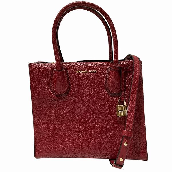Michael Kors Michael Kors Leather 2Way Bag Leather Shoulder Bag in Red, Women's