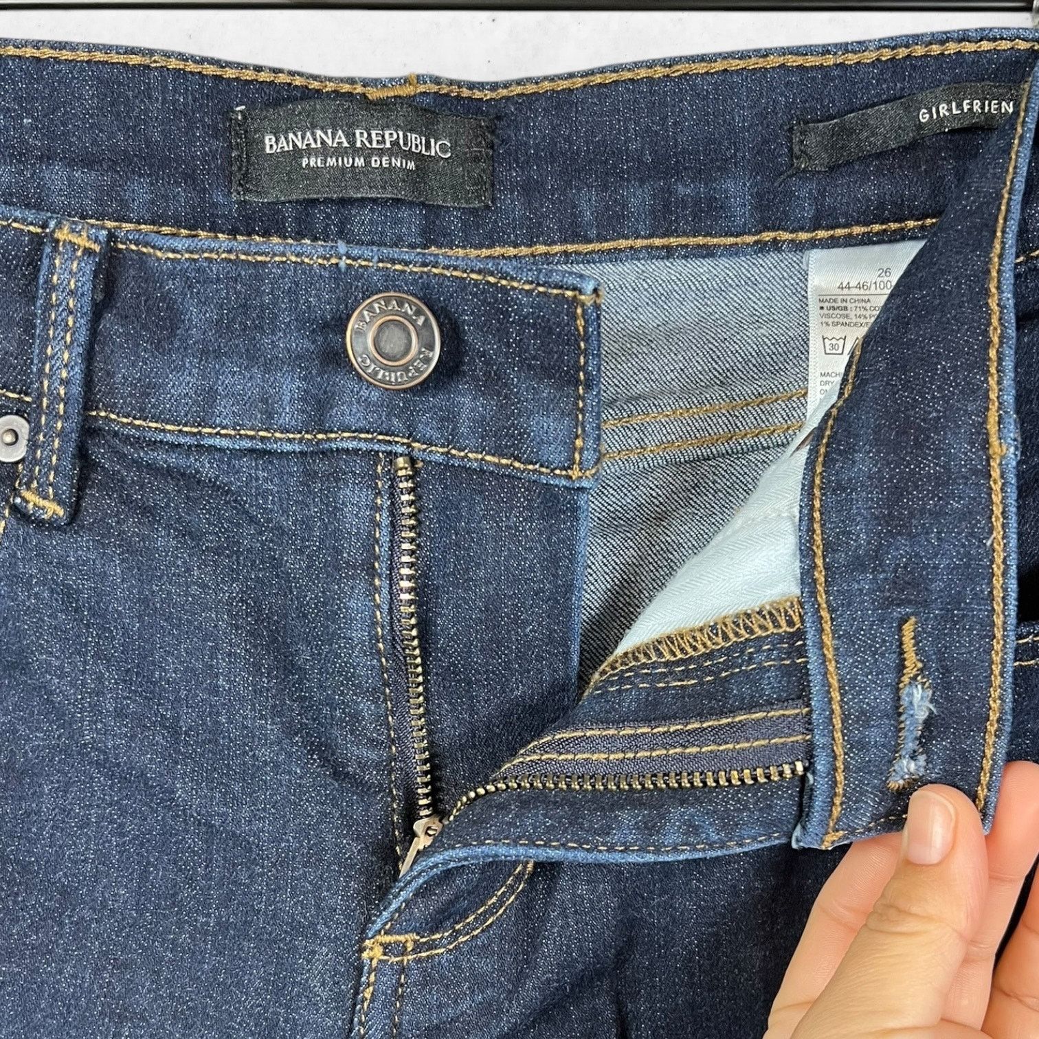 Banana Republic Banana Republic Premium Denim Girlfriend Women’s 26 Size 26" / US 2 / IT 38 - 6 Thumbnail