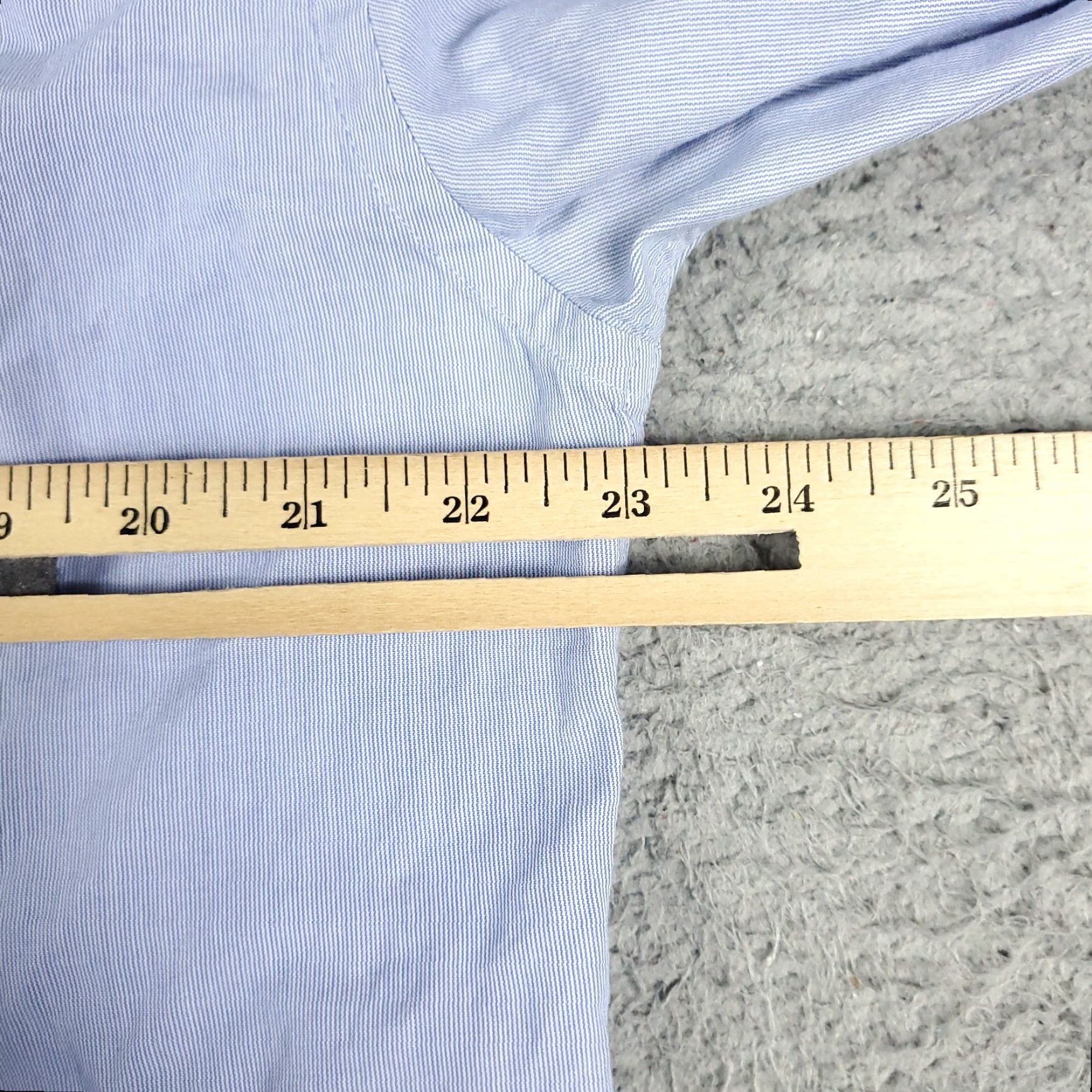 Tommy Hilfiger Tommy Hilfiger Dress Shirt Mens 16 Blue Long Sleeve Button Up Classic Size 42R - 7 Thumbnail