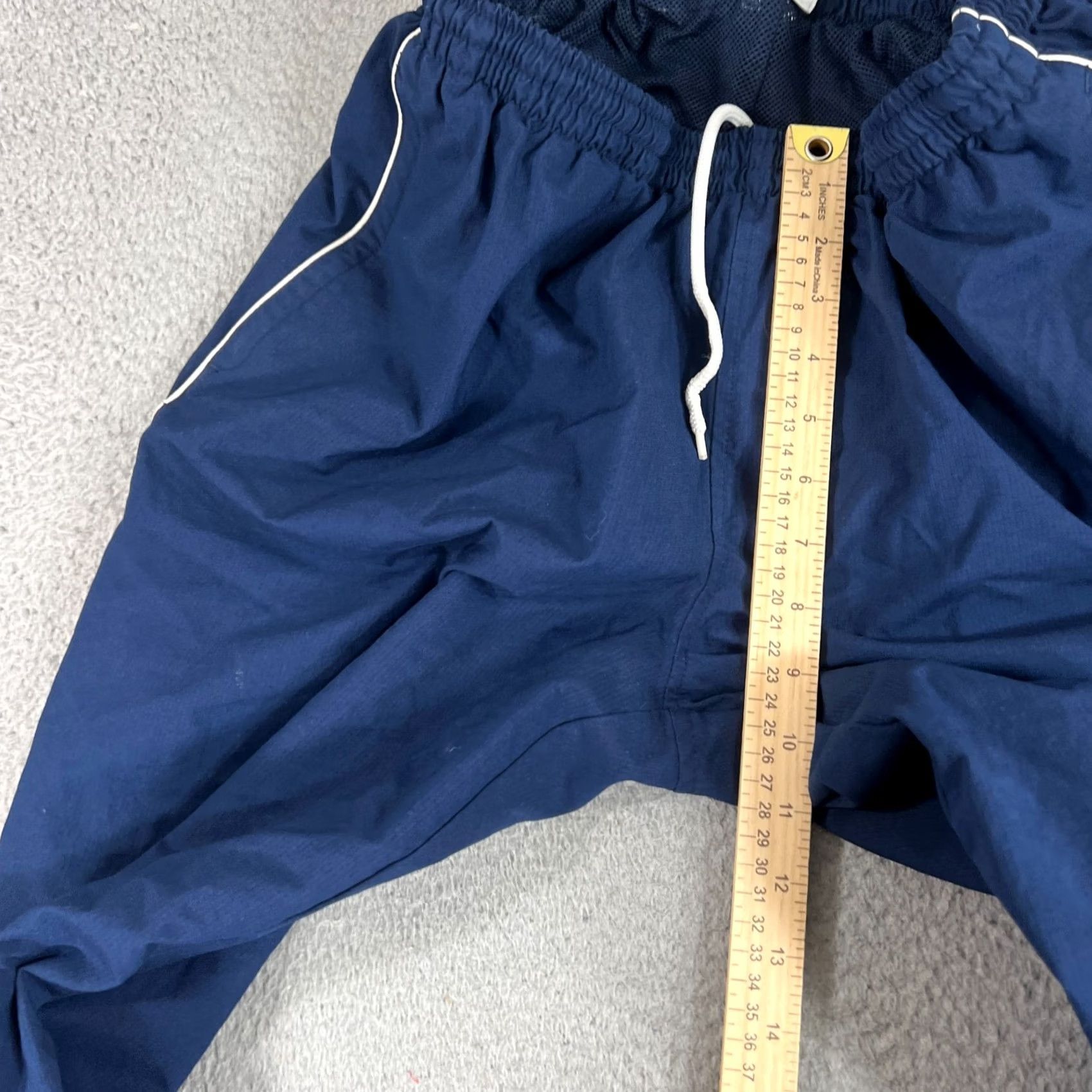Nike VINTAGE Nike Track Pants Mens M Blue Nylon Ankle Zip Windbreaker Y2K Size US 31 - 6 Thumbnail