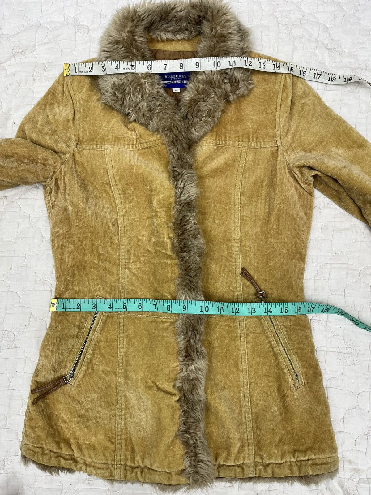 Burberry BURBERRY BLUE LABEL FUR CORDUROY JACKET Size S / US 4 / IT 40 - 18 Thumbnail