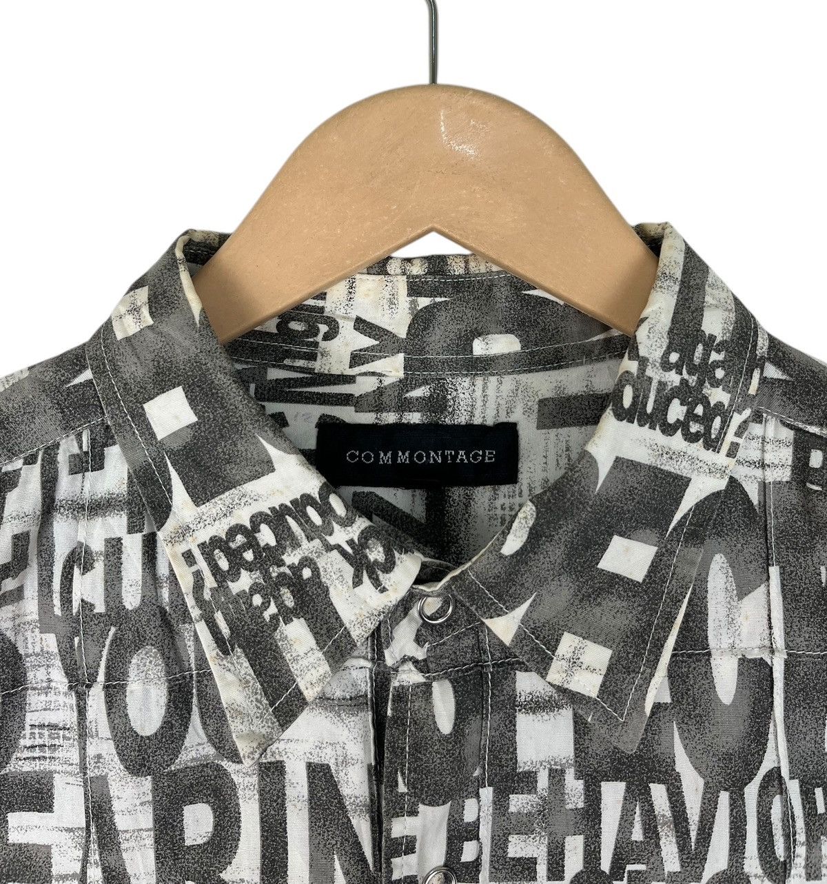 Hysteric Glamour × Japanese Brand Japanese Brand Commontage Poem Alloverprint Button Up Size US L / EU 52-54 / 3 - 15 Thumbnail